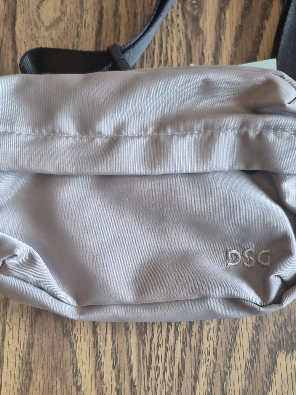 DSG Gray Belt Bag with Black Strap